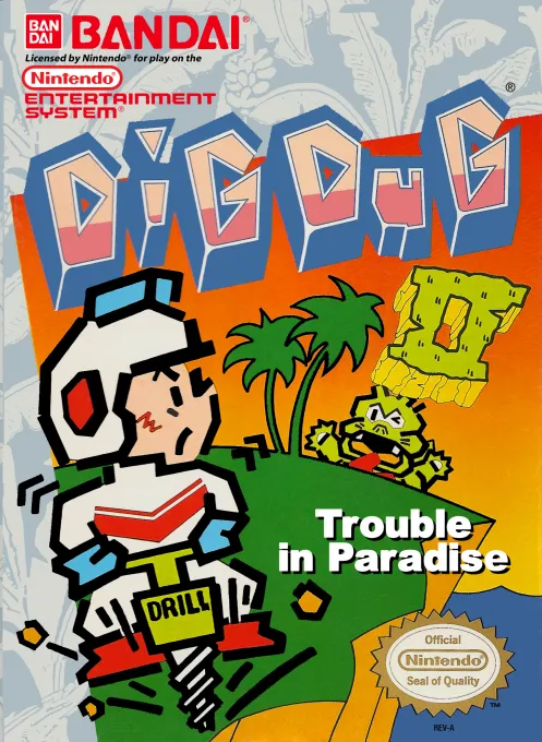 Dig Dug II - Trouble in Paradise (World) (Evercade)